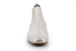lizette cuir metal perfo platine - Photo