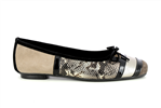 hondriane mix peau python nacre taupe foncé - Photo