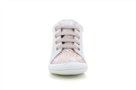 fasty  blanc imprime rose palmes - Photo