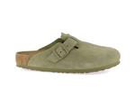 boston cuir velours faded khaki largeur standard - Photo