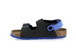 milano kids birko flor desert soil black ultra blue largeur etroite - Photo