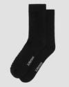 double doc sock  black organic cotton blend ac742001 - Photo