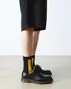 double doc sock  black yellow organic cotton blend ac742018 - Photo