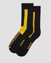 double doc sock  black yellow organic cotton blend ac742018 - Photo