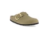 boston cuir huile big buckle tabacco brown largeur etroite - Photo