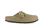 boston cuir huile big buckle tabacco brown largeur etroite - Photo