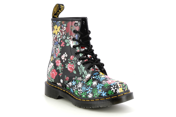 1460 pascal  white black floral mash up backhand 26920101 - Photo 1
