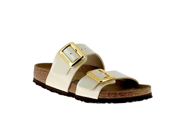 sydney birko flor cushion buckle graceful pearl white largeur etroite - Photo 1